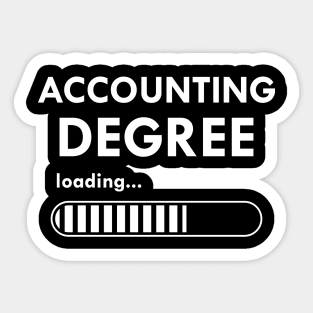 Accounting Degree loading Sticker